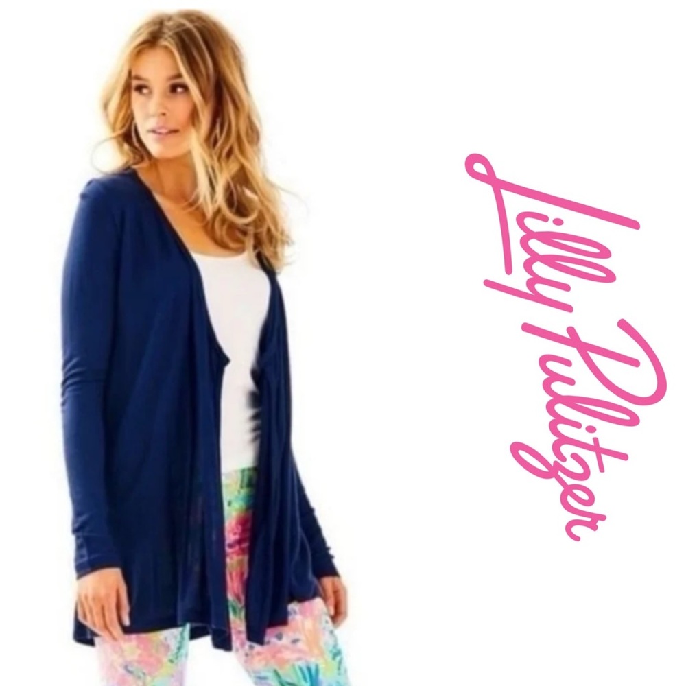 Lilly Pulitzer Wrena Cardigan | Navy Blue | L